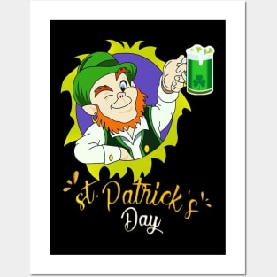 get beer happy st patricks day Posters and Art